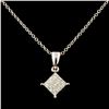 Image 1 : 18K Gold 0.14ctw Diamond Pendant