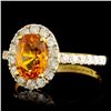 Image 2 : 18K Gold 1.63ct Sapphire & 0.74ctw Diamond Ring