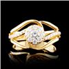 Image 1 : 14K Gold 0.52ctw Diamond Ring