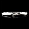 Image 1 : 14K Gold 0.39ctw Diamond Bangle