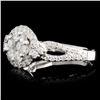 Image 2 : 14K Gold 0.94ctw Diamond Ring