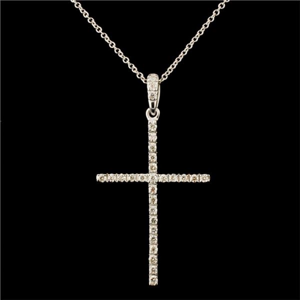 14K Gold 0.29ctw Diamond Pendant