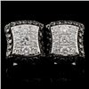 Image 1 : 14K White Gold 1.36ctw Fancy Color Diamond Earring