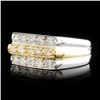 Image 2 : 14K Gold 0.86ctw Diamond Ring