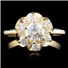 Image 1 : 14K Gold 0.84ctw Diamond Ring