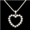 Image 1 : 14K Gold 0.45ctw Diamond Pendant