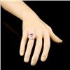 Image 3 : 14K Gold 1.90ct Sapphire & 1.31ctw Diamond Ring