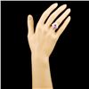 Image 4 : 14K Gold 1.90ct Sapphire & 1.31ctw Diamond Ring