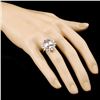 Image 3 : 14K Gold 5.54ct Morganite & 0.90ctw Diamond Ring