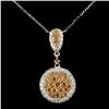Image 1 : 14K Gold 1.90ctw Diamond Necklace