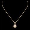 Image 2 : 14K Gold 0.76ctw Diamond Pendant