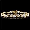 Image 1 : 14K Gold 1.00ctw Diamond Bracelet