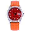 Image 1 : Rolex DateJust Diamond Race Orange 36MM Wristwatc