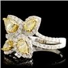 Image 2 : 18K Gold 1.22ctw Fancy Diamond Ring