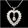 Image 1 : 14K Gold 1.92ctw Diamond Pendant