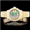 Image 1 : Rolex 18K YG DateJust 4.00ct Diamond Lagies Watch