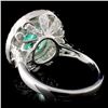 Image 3 : 18K Gold 2.50ct Emerald & 1.79ctw Diamond Ring