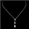 Image 2 : 14K Gold 0.55ctw Diamond Pendant