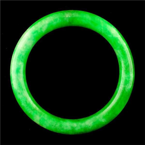 Chinese Fine Jadeite Green Bangle