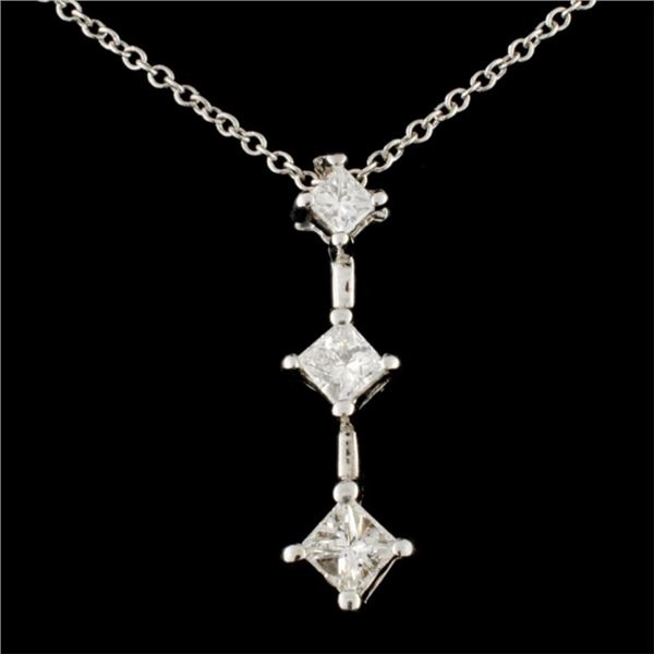 14K Gold 0.44ctw Diamond Pendant