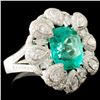 Image 3 : 18K Gold 4.83ct Emerald & 2.02ctw Diamond Ring