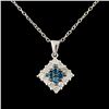 Image 1 : 14K Gold 0.63ctw Diamond Pendant