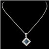 Image 2 : 14K Gold 0.63ctw Diamond Pendant