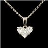 Image 1 : 14K Gold 0.42ctw Diamond Pendant