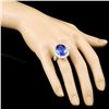 Image 3 : 18K Gold 16.11ct Tanzanite & 3.06ctw Diamond Ring