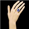 Image 4 : 18K Gold 16.11ct Tanzanite & 3.06ctw Diamond Ring