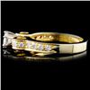 Image 3 : 18K Yellow Gold 0.92ctw Diamond Ring