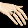 Image 3 : 14K Gold 7.23ct Tourmaline & 1.17ctw Diamond Ring