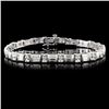 Image 1 : 14K White Gold 4.73ctw Diamond Bracelet