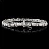 Image 2 : 14K White Gold 4.73ctw Diamond Bracelet