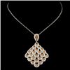 Image 2 : 14K Gold 4.09ctw Diamond Pendant