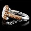 Image 3 : 14K Gold 1.55ctw Fancy Diamond Ring