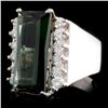 Image 2 : 14K Gold 4.01ct Tourmaline & 0.48ctw Diamond Ring