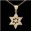 Image 1 : 18K Gold 1.08ctw Diamond Pendant