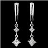 Image 1 : 14K Gold 1.60ctw Diamond Earrings