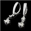 Image 2 : 14K Gold 1.60ctw Diamond Earrings