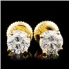 Image 1 : 14K Gold 1.12ctw Diamond Earrings