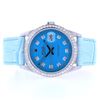 Image 2 : Rolex DateJust Diamond Blue Dial 36MM Wristwatch