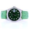 Image 2 : Rolex DateJust Diamond Lizard Green 36MM Watch