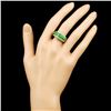 Image 4 : 18K Gold 4.63ctw Tsavorite & 0.58ctw Diamond Ring