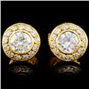 Image 1 : 18K Gold 1.17ctw Diamond Earrings