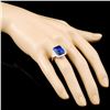 Image 3 : 18K Gold 8.03ct Tanzanite & 1.29ctw Diamond Ring