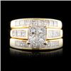 Image 1 : 14K Gold 1.64ctw Diamond Ring