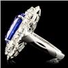 Image 3 : 18K Gold 8.49ct Tanzanite & 2.30ctw Diamond Ring