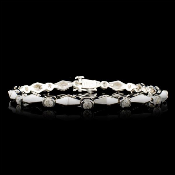 14K Gold 1.78ctw Diamond Bracelet