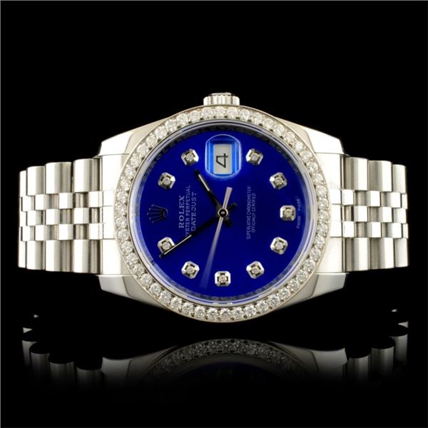 Rolex DateJust 116234 SS 1.35ct Diamond 36MM Watch